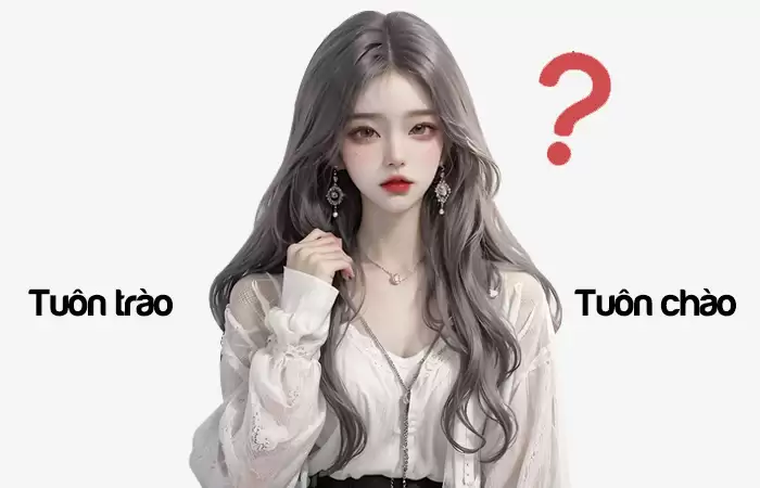 Tuôn trào hay Tuôn chào từ nào đã được viết đúng chính tả?