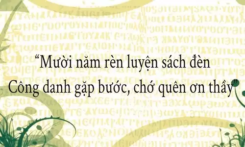 Những câu ca dao tục ngữ hay nhất về thầy cô ngày 20/11-2