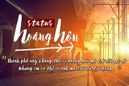 STT hoàng hôn ngắn, STT về bầu trời hoàng hôn