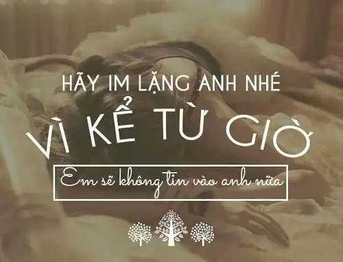 STT im lặng trong tình yêu, STT về sự im lặng của phụ nữ-4